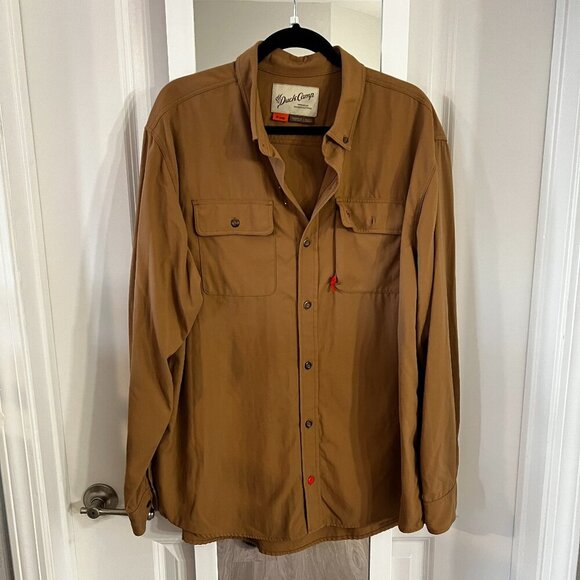 243 Duck Camp Midweight Shirt in Pintail Brown Size XXL - Picture 2 of 5
